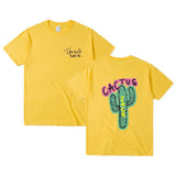 Travis Scott Astroworld Shirt Cactus Short-Sleeved T-shirt for Men