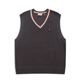 Men Sweater Vest Simple Style Sweater Vest Vest Men's Street Trend Loose V-neck Outerwear Sleeveless Sweater