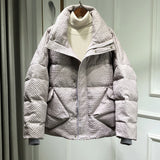 Women Winter Coats Puffer Jacket Down Coat Winter Down Jacket Women's Short Thick Loose White Duck Down