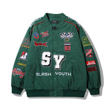 Alaska Varsity Jacket Vintage Embroidered Jacket for Men