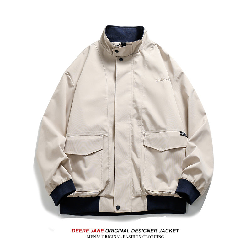Men Jacket Spring Jacket Men's Loose Hundred Casual