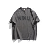 Men's T-Shirt Summer Men's Letter Printed T-shirt Casual Loose