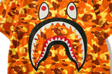 WGM Shirt Cartoon Camouflage Shark Print round Neck Short Sleeve T-shirt