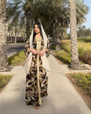 Muslim Women Stylish Kashibo Abaya Muslim Ladies Long Gown Islamic Clothing Jilbab Jalabiya Printed Plus Size Dress