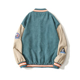 Baby Blue Varsity Jacket Men's Spring and Autumn Casual Jacket Men's Jacket