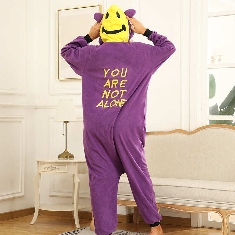 Hoodies Blankets Fleece Cartoon Jumpsuit Pajamas