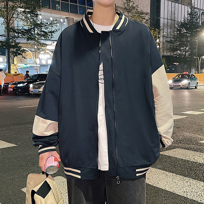Jock Jacket Autumn Jacket Fall Men's Clothing Autumn and Winter Men's Jacket Boys Baseball Uniform