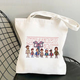 Stranger Things Hellfire Club Handbag Stranger Things Printed Canvas Bag Personalized Creative One Shoulder Student Shopping Bag
