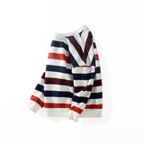 Children Boy Hoodie Children's Autumn Clothing Long-Sleeve T-shirt Sweatshirt Striped Terry