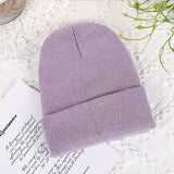 Men Winter Hats Solid Color Women's Autumn and Winter Hat