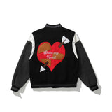 Mens Fall Outfits Baseball Jacket Men's and Women's Oversize Loose Jacket Couple