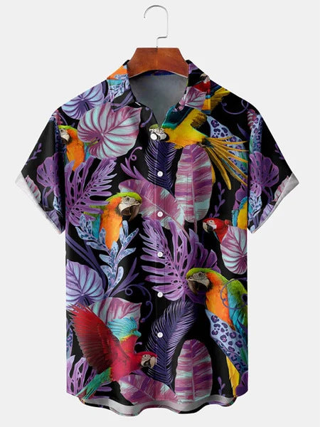 Men Beach T Shirts Men's Short Sleeve Shirt