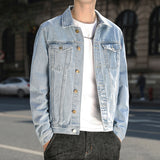 Paisley Denim Jacket Men's Spring and Autumn Denim Jacket Casual Jacket