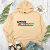 Let'S Go Brandon Hoodie Men'S Women'S Pullover Casual Loose Letter Hooded Sweater
