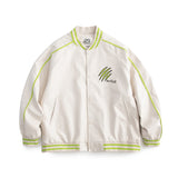 Alaska Varsity Jacket Spring Retro Patchwork Letter Embroidered Coat