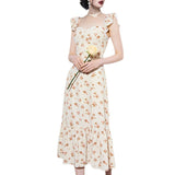 Marilyn Monroe Dress Summer Gentle Floral Strap Dress