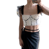 Music Festivals Rave Outfits Girls Tops Summer Women's Sexy Short T-shirt Women