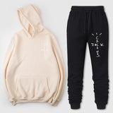 Travis Scott Astroworld Hoodie & Pant 2 Piece Set McDonald Jack Men's and Women's Hoodies Autumn Winter Sweater