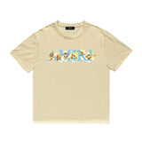 Amiri T Shirt Flower Print Casual Hip Hop Short Sleeve T-shirt