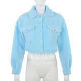 Women Winter Coats Lamb Wool Women 'S Clothing Jacket Long-Sleeved Lapel Thickening Loose Jacket
