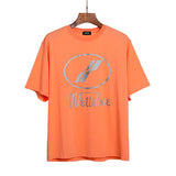 We11 Done T Shirts Reflective Printing Oversize Loose Couple