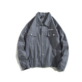 Yellow Varsity Jacket Autumn Jacket Men's Youth Light Clothing Outdoor Style Lapel Multi-Pocket Jacket