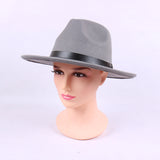 Mens Kentucky Derby Hats Solid Color Hat Retro Fedora Hat Men's and Women's Top Hat