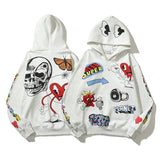 Grafitti Sweatshirts Autumn And Winter Printed Hoodie Men 'S And Women 'S Coat