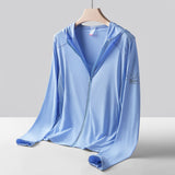 Sun Resistant Clothes UPF50 Ice Silk Mesh Breathable Sun Protection Clothing Outdoor Cycling