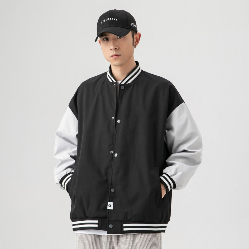 The Bears Varsity Jacket Men's Autumn Stitching Bear Printed Baseball Uniform Couple Jacket Top