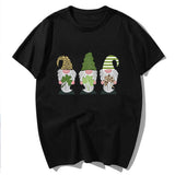 Saint Patrick's Day Closing Clover Leopard Print T-shirt