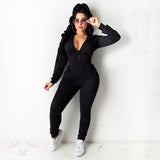 Jumpsuit Sweatshirt Sports Suit Autumn and Winter Tight Jumpsuit