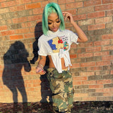 Music Festivals Rave Outfits Girls Tops Summer Women's Fashion Short Sleeve round Neck T-shirt