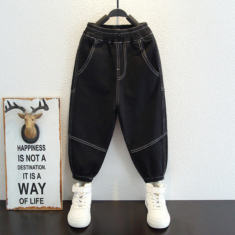 Toddler Boys Pants Boys' Jeans Spring and Autumn Casual Loose