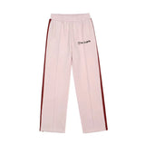 Palm Angels Pants Black and White Striped Casual Trousers Sports Pants