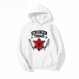 Stranger Things Hoodie Stranger Things Anime Print Hoodie Top Brushed Hoody