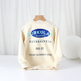 Children Boy Hoodie Spring and Autumn Children Long-Sleeved Sweater Top T Boy Terry