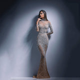 Olivia Wilde Dress Bronzing Long Sleeve Slim Sexy Dress Evening Dress