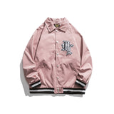 Yellow Varsity Jacket Fall Men's Baseball Uniforms Youth Baggy Casual Jacket