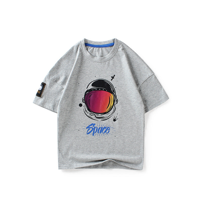 Children T Shrits Summer Boys Short Cartoon Print