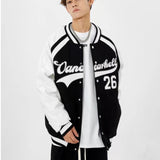 Baggy Jacket Winter Retro Alphabet Jacket Baseball Uniform