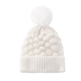 Women Winter Hats Winter Women Woolen Cap Solid Color Warm Knitted Hat