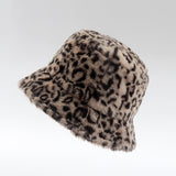 Leopard Fur Hat Autumn and Winter Thickening Warm Hat