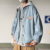 College Jacket Corduroy Baseball Uniform Men Spring and Autumn Personality Coat Jacket Students