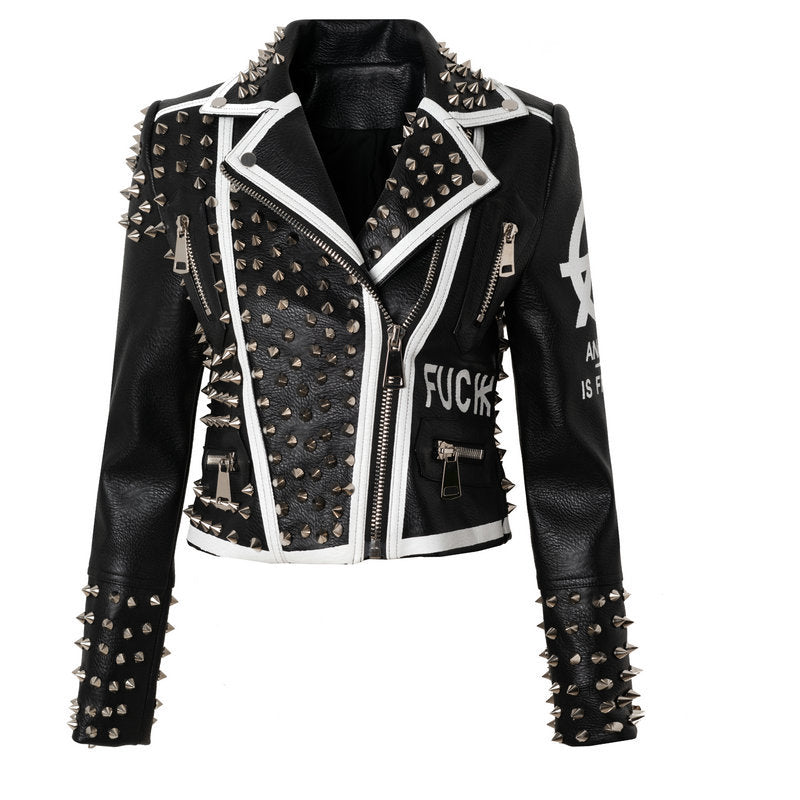 Women Leather Jacket Biker Motorcycle Coat Spring Jacket Fashion Special Women's Clothing Short Leather Jacket Women