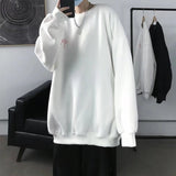 Men Sweatshirts Spring and Autumn Printed Sweater Loose Long Sleeve Student Pullover round Neck