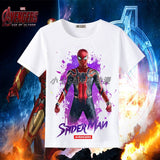 Marvel T Shirt Clothes Men's Marvel Movie Iron Man Short Sleeve T-shirt
