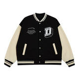 Varsity Jacket Vintage Autumn and Winter Baseball Uniform College Style Towel Embroidery Letter Jacket Coat Men's Clothing