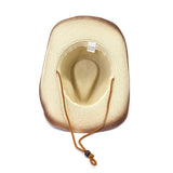 Straw Cowboy Hats Men Women Straw Cowboy Hat Beach Hat