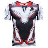 Marvel T Shirt Printed Scale Combat Clothes Marvel T-shirt Men's Short Sleeve Sports